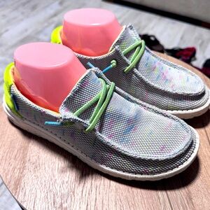 HEY DUDE Women’s Wendy Stretch Sox Shoes size 8 slip-on ease comfortable walking